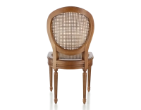 Chaise ancienne style Louis XVI bois teinte ancienne assise et dossier cannés Chaise ancienne style Louis XVI bois teinte ancienne assise et dossier cannés