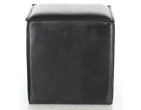 Pouf cuir noir Pouf cuir noir