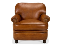 Fauteuil club cuir marron clair Fauteuil club cuir marron clair