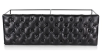 Banc Chesterfield cuir noir Banc Chesterfield cuir noir