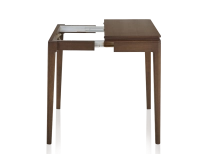 Console pliante en chêne teinte marron foncé 100x40 cm Console pliante en chêne teinte marron foncé 100x40 cm