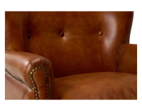 Leather club armchair light brown Leather club armchair light brown