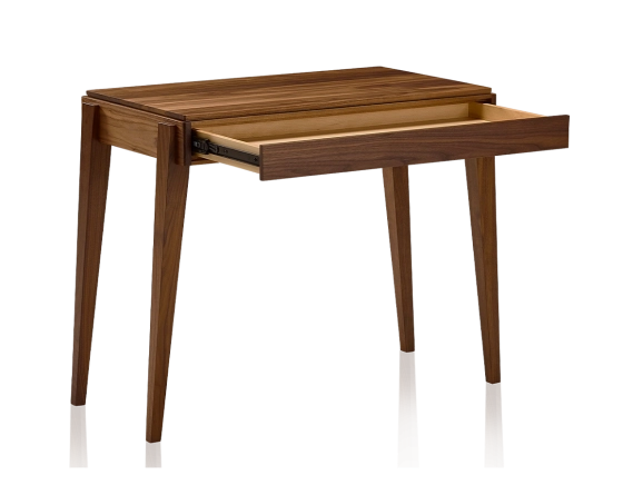 Scandinavian walnut desk natural tint L100 cm