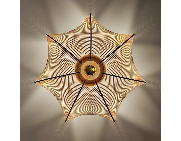 Applique murale en fil de coton tressage twist petit modèle Applique murale en fil de coton tressage twist petit modèle