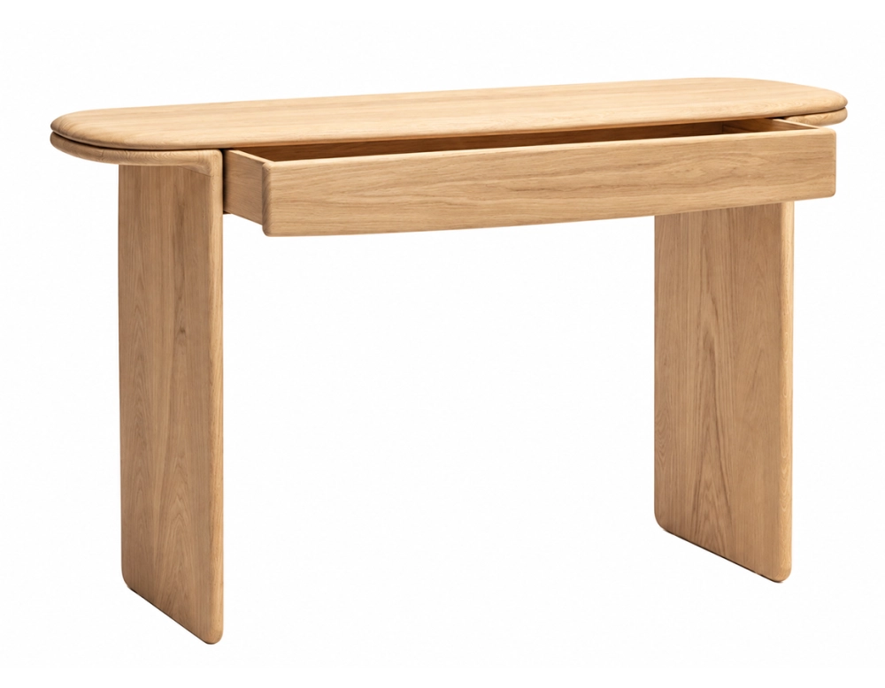 Bureau design en chêne teinte naturelle L120xP40 cm