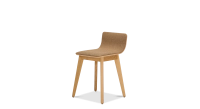 Tabouret design chêne teinte naturelle assise tissu marron Tabouret design chêne teinte naturelle assise tissu marron