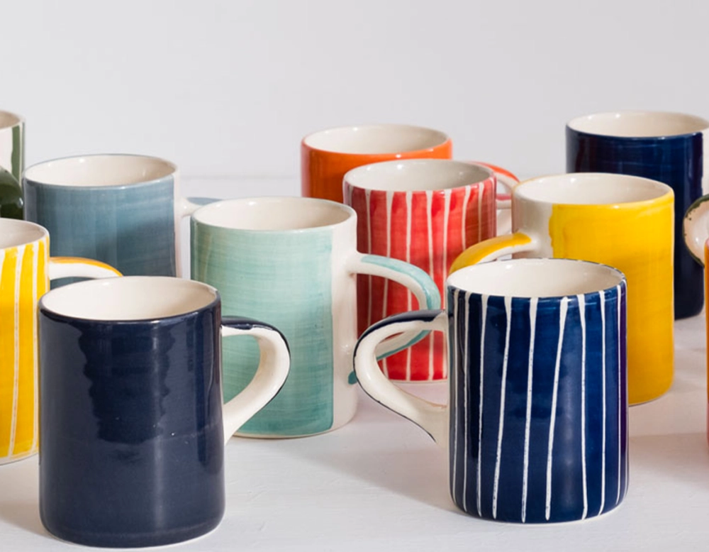 Mug en céramique gris clair uni Mug en céramique gris clair uni