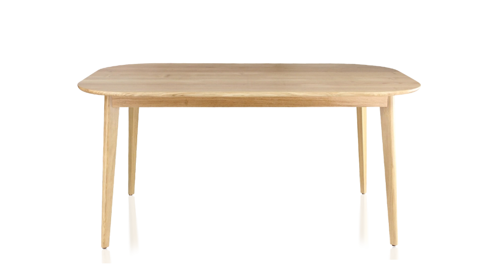 Table salle à manger 6 personnes en chêne teinte naturelle 140x90 cm Table salle à manger 6 personnes en chêne teinte naturelle 140x90 cm