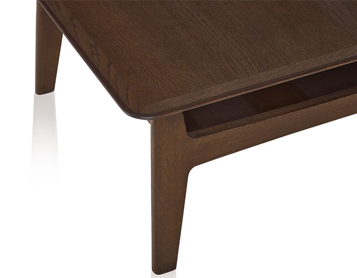 Table basse carrée en chêne teinte marron foncé 100x100 cm 100x100 cm Table basse carrée en chêne teinte marron foncé 100x100 cm 100x100 cm