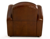 Fauteuil club cuir marron vintage Fauteuil club cuir marron vintage