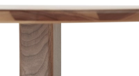 Round walnut dining table for 4 to 6 people natural finish wood top 110x110 Round walnut dining table for 4 to 6 people natural finish wood top 110x110