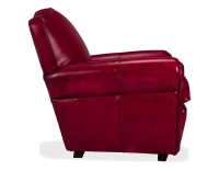 Fauteuil club cuir rouge carmin Fauteuil club cuir rouge carmin