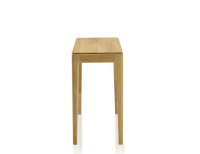 Walnut extendable console table with 2 extensions. natural finish 120x40 cm