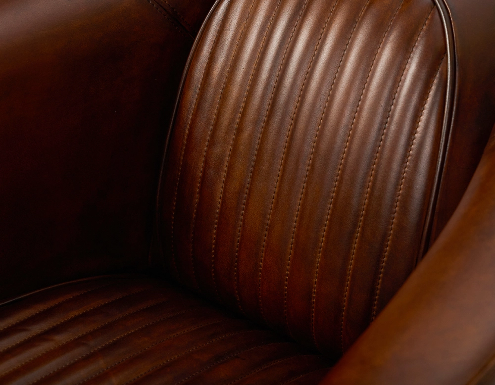 Leather club armchair vintage brown Leather club armchair vintage brown