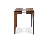 Console extensible en noyer avec 2 allonges teinte naturelle 120x50 cm 120X50 cm Console extensible en noyer avec 2 allonges teinte naturelle 120x50 cm 120X50 cm