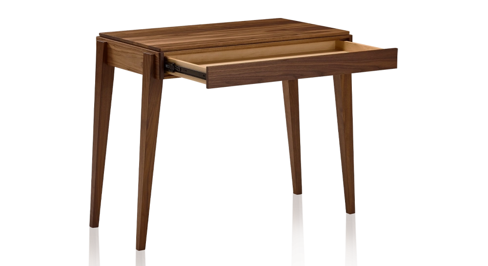 Bureau scandinave en noyer teinte naturelle L100 cm