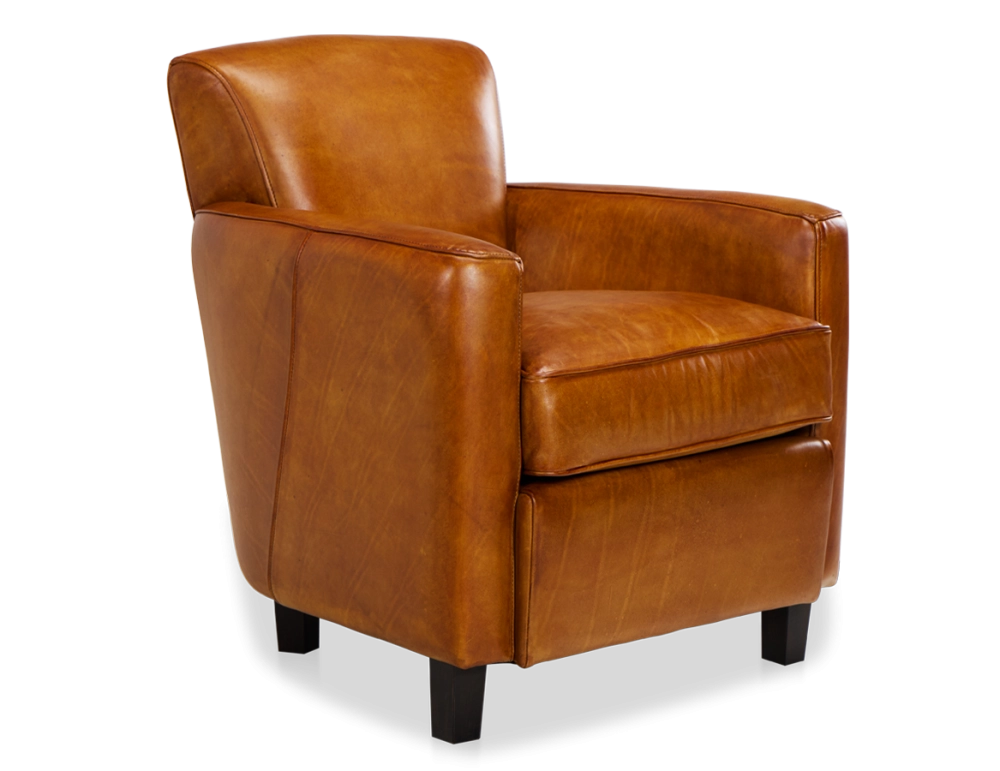 Leather club armchair cognac Leather club armchair cognac