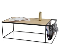 Table basse industrielle chêne naturel Table basse industrielle chêne naturel