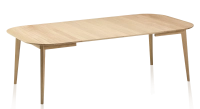 Table extensible en chêne 8 à 12 personnes avec plateau et allonges bois teinte naturelle 180x100 cm Table extensible en chêne 8 à 12 personnes avec plateau et allonges bois teinte naturelle 180x100 cm