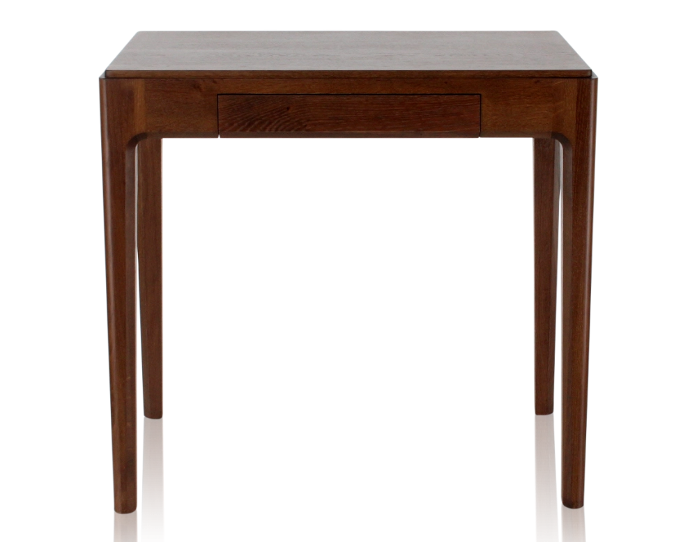 Bureau design en chêne teinte marron foncé L80 cm Bureau design en chêne teinte marron foncé L80 cm