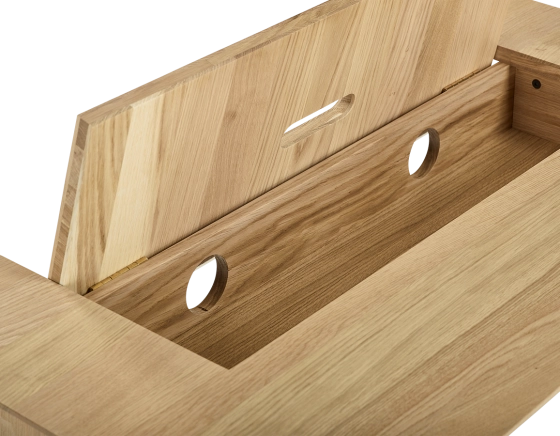 Oak design desk natural finish l150 cm