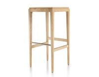 Tabouret de bar design H80 cm bois teinte naturelle assise bois Tabouret de bar design H80 cm bois teinte naturelle assise bois