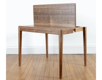 Console pliante en noyer teinte naturelle 100x40 cm Console pliante en noyer teinte naturelle 100x40 cm