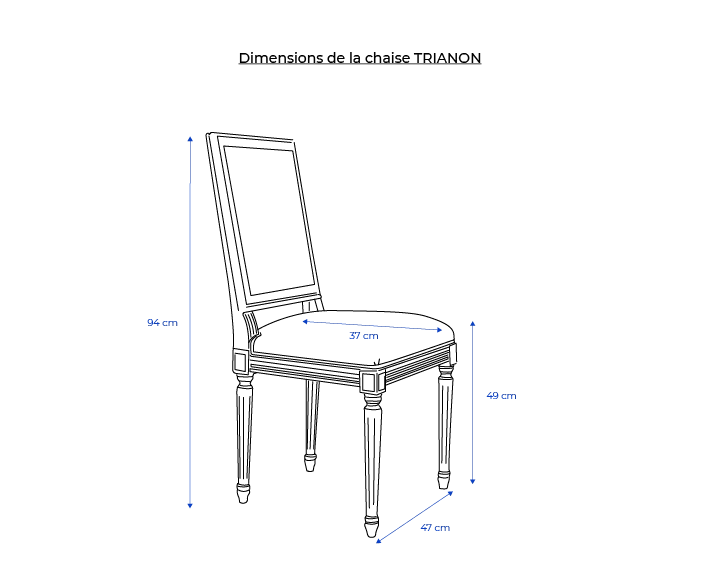 Chaise ancienne style Louis XVI bois teinte ancienne et tissu beige naturel