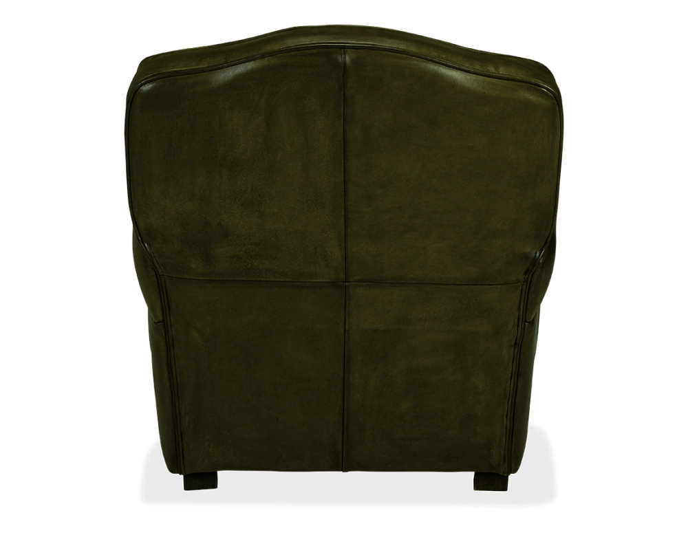 Fauteuil club cuir vert olive Fauteuil club cuir vert olive