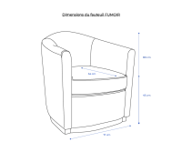 Leather club armchair burgundy