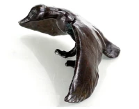 Bronze animalier canard en amerrissage