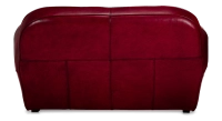 2 seater leather club sofa burgundi piped armrests 2 seater leather club sofa burgundi piped armrests