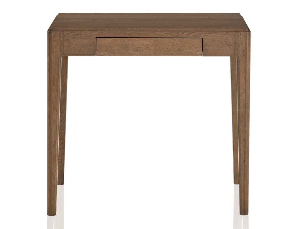 Bureau design en chêne teinte noyer L80 cm Bureau design en chêne teinte noyer L80 cm