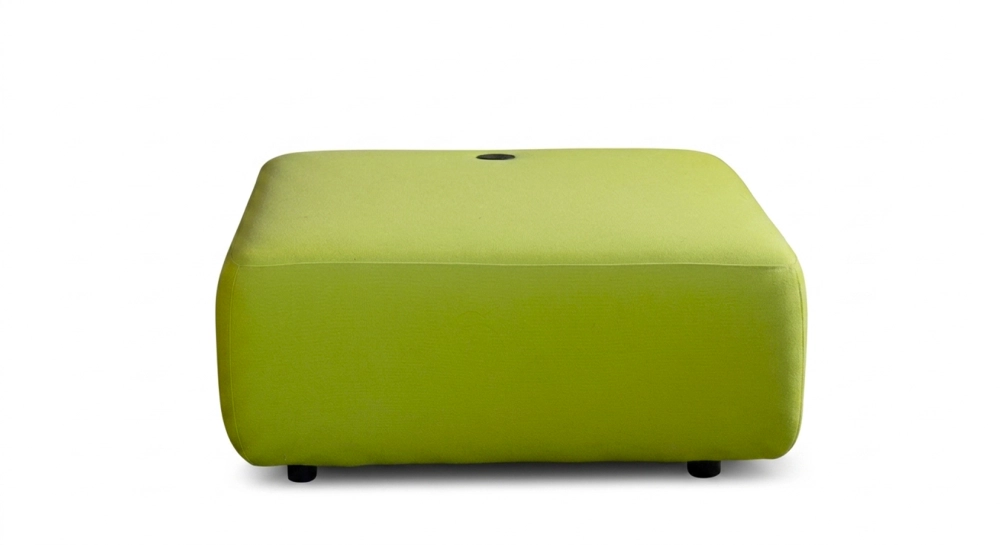 Antique 3 seater sofa en tissu vert anis