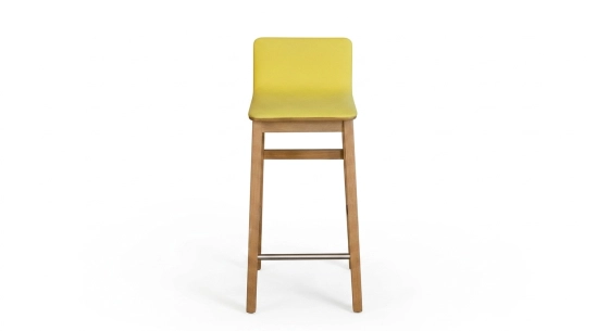 Oak bar stool H80 cm wood stain X seat fabric Y