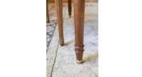 Table ronde Louis XVI extensible 4 à 14 personnes bois teinte ancienne avec 5 allonges 110x120cm Table ronde Louis XVI extensible 4 à 14 personnes bois teinte ancienne avec 5 allonges 110x120cm