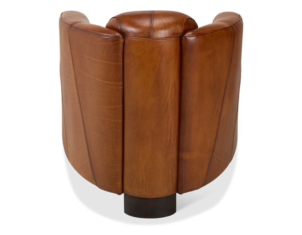 Fauteuil club cuir marron clair Fauteuil club cuir marron clair