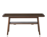 Table basse rectangulaire en chêne et céramique avec bois teinte marron foncé plateau céramique brun oxydé 100x50 cm Table basse rectangulaire en chêne et céramique avec bois teinte marron foncé plateau céramique brun oxydé 100x50 cm