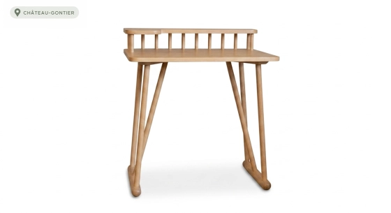Oak design desk natural tint L80 cm