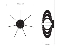 Applique murale en fil de coton tressage twist petit modèle Applique murale en fil de coton tressage twist petit modèle