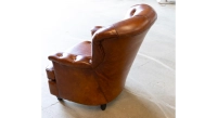 Chesterfield leather armchair light brown Chesterfield leather armchair light brown