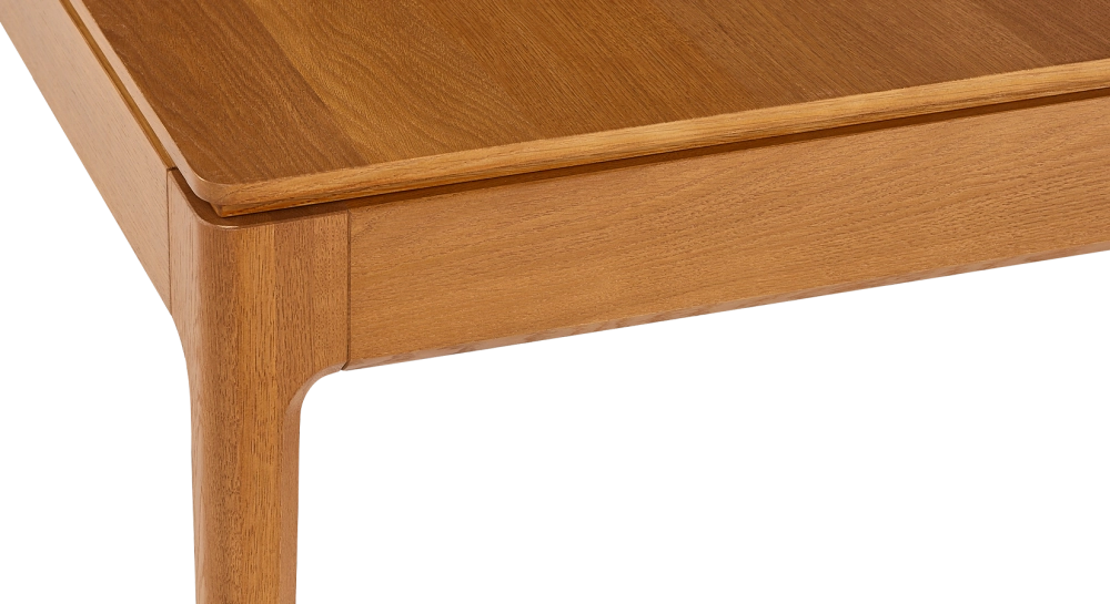 Table extensible en chêne 6 à 12 personnes avec plateau et allonges bois teinte merisier 140x100 cm Table extensible en chêne 6 à 12 personnes avec plateau et allonges bois teinte merisier 140x100 cm