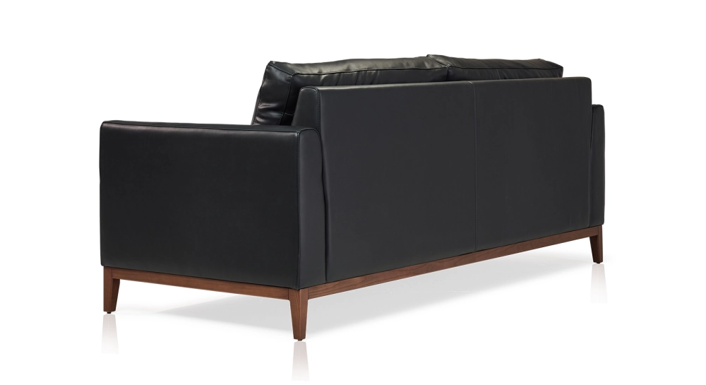 Canapé design 3 places cuir ébène Canapé design 3 places cuir ébène