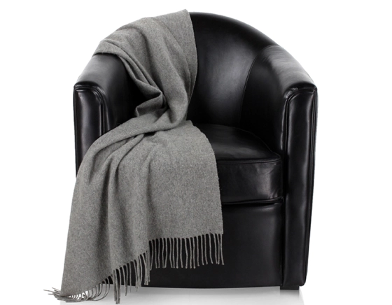 Fauteuil club cuir noir