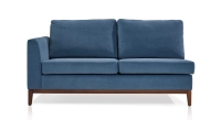 Module gauche 3 places tissu bleu jean Module gauche 3 places tissu bleu jean