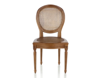 Chaise ancienne style Louis XVI bois teinte ancienne assise et dossier cannés Chaise ancienne style Louis XVI bois teinte ancienne assise et dossier cannés