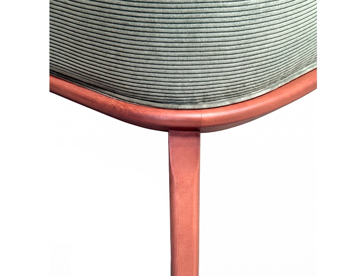 Sillón de diseño tissu velours côtelé vert forêt