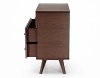 3-drawer oak chest of drawers dark brown stained wood 3-drawer oak chest of drawers dark brown stained wood