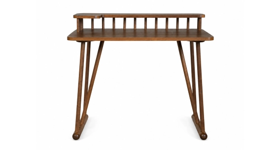 Walnut design desk 80 cm