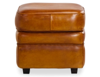 Pouf cuir cognac Pouf cuir cognac